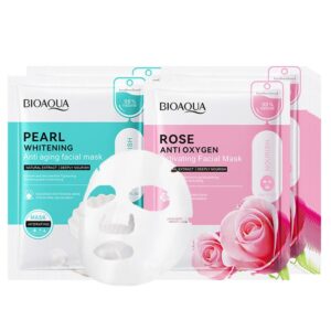Anti Aging Face Masks Pearl Whitening & Rose Anti Oxygen