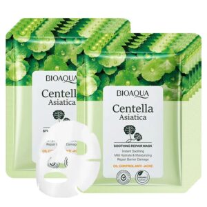 Centella Asiatica Soothing Repair Facial Mask (10-Pcs)